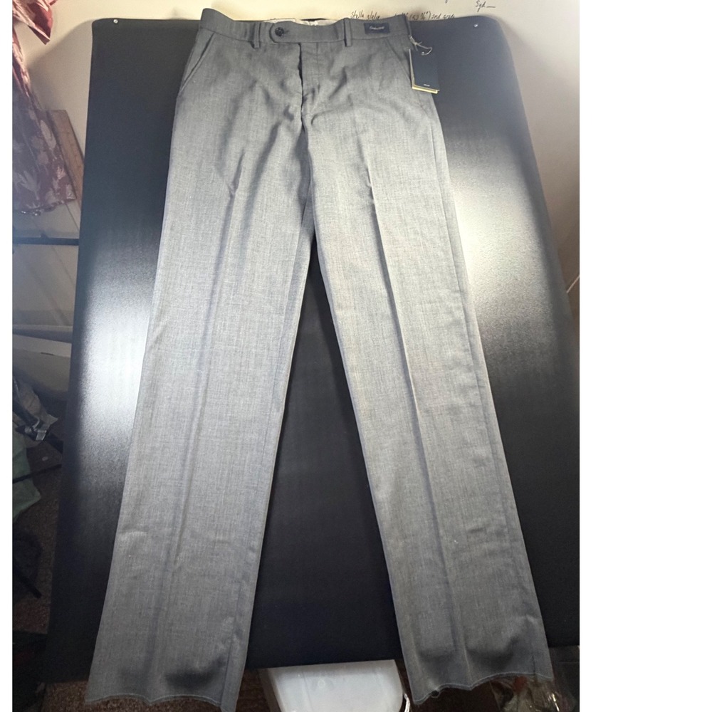 Ballin Classic Dunhill Grey Wool Trousers Comfort-EZE Nanotechnology K14